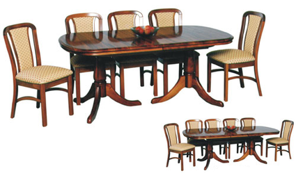 Davies Heritage Twin Pedestal Extension Dining Table