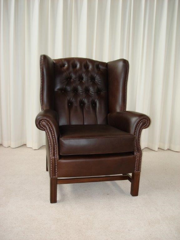 Henry Wing Armchair Nz Made Furniture, Vintage Leather Armchair Nz