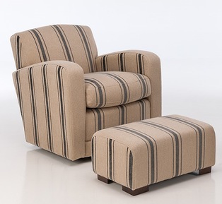 Montreux Rupert armchair with optional footstool