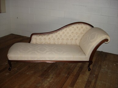 Veronica Chaise Lounge in leather